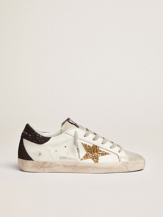 Super-Star LTD femme avec étoile dorée et contrefort à paillettes noires