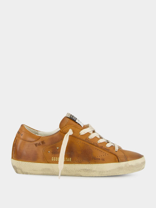 Super-Star Journey Print Sneakers in Cuoio