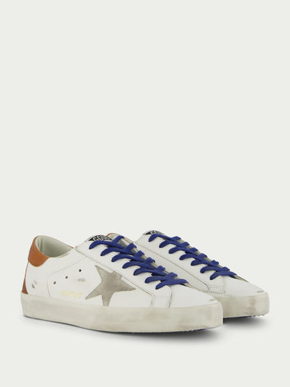 Super-Star Suede Star and Brown Tab Sneakers