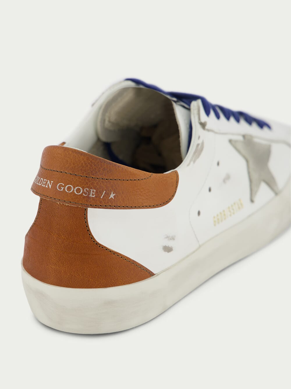 Super-Star Suede Star and Brown Tab Sneakers