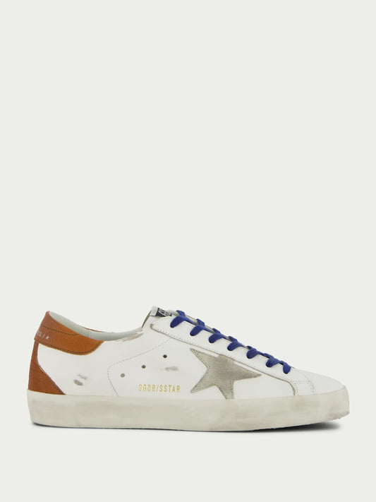 Super-Star Suede Star and Brown Tab Sneakers